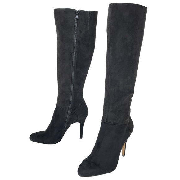 International Concepts Taisa Black Microsuede Knee High Womens Boots Size 7M - Picture 8 of 10